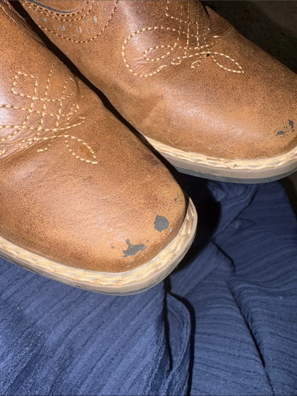 Kids Brown Western-Style Boots